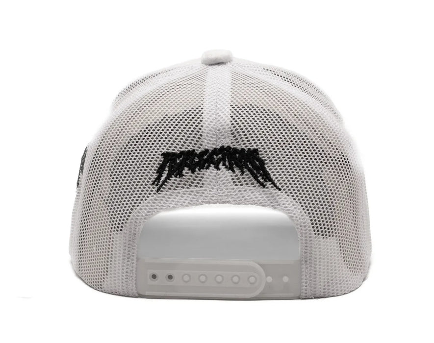 Reflection Luxury Fuzzy Trucker White Black