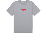 Supreme Arabic Box Logo Tee Heather Grey