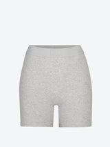 SKIMS SHORTS Cotton rib boxer Heather Grey