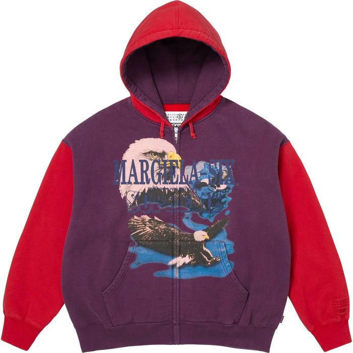 Supreme MM6 Maison Margiela Eagle Zip Up Hooded Sweatshirt