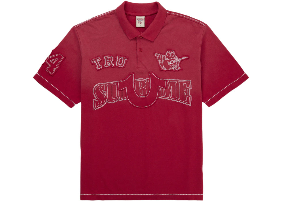 Supreme True Religion Applique Polo Red