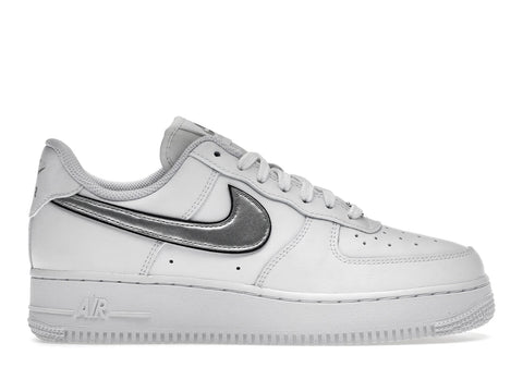 Nike Air Force 1 Low '07 Essential White Metallic Silver Black (Women's)