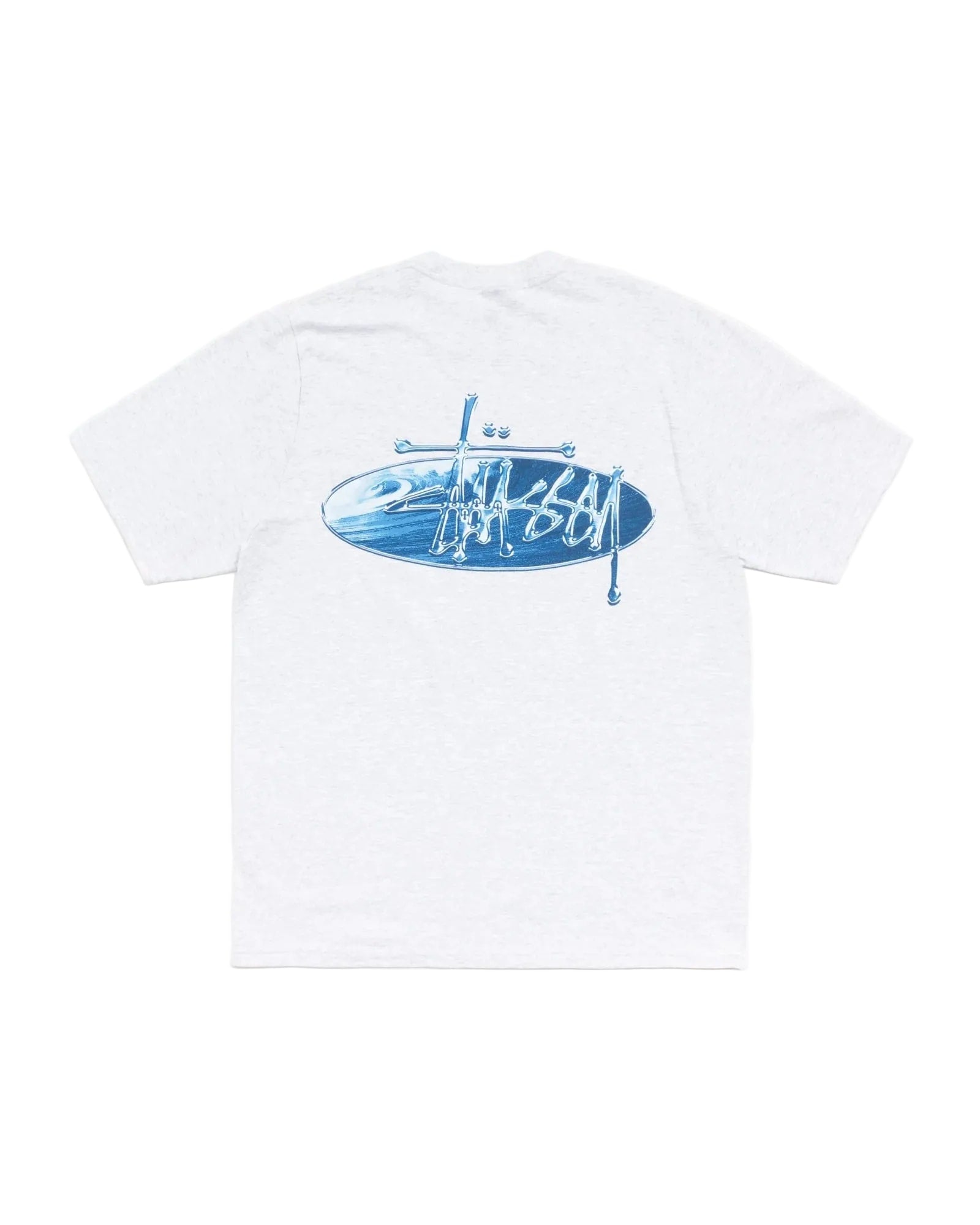 Stussy Wave oval tee grey