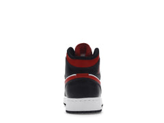 Air Jordan 1 Mid Black Fire Red (GS)