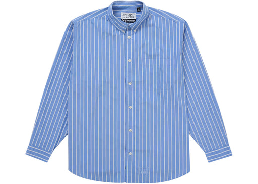 Supreme MM6 Maison Margiela Stripe Shirt Blue