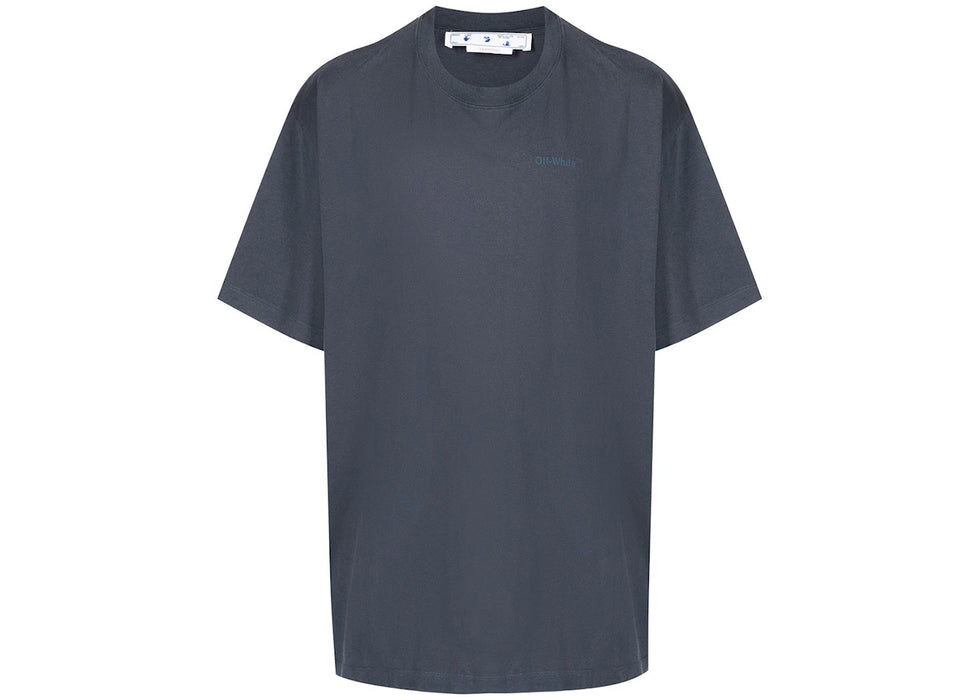 OFF-WHITE Rubber Diagonals Oversized T-Shirt Washed Black