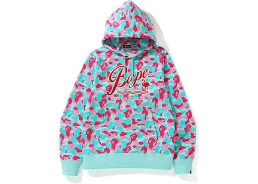 BAPE Store Miami Pullover Hoodie Pink/Blue