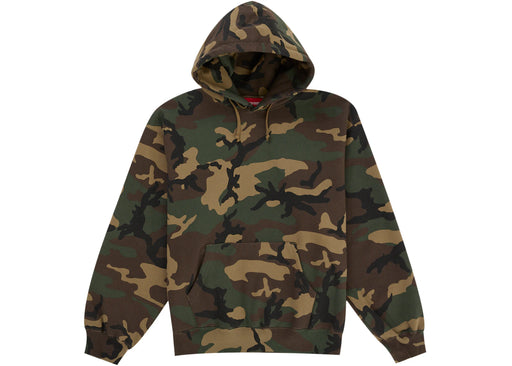 Supreme Satin Applique Hooded Sweatshirt (SS26) Woodland Camo