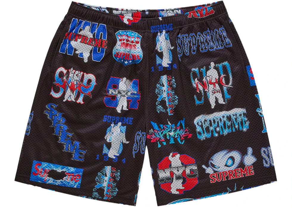 Supreme Flash Mesh Short Black