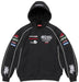 Supreme Racing Lined Zip Up Hooded Sweatshirt Black