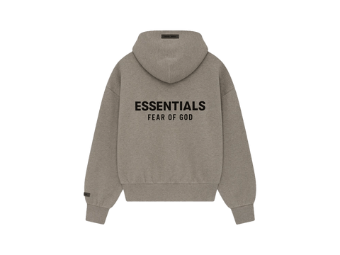 Fear of God Essentials Classic Fleece Zip-Up Hoodie Homestead Heather