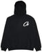 Corteiz Satin C Star Appliqué Hoodie Black