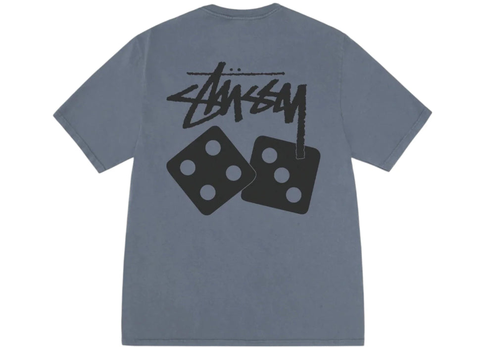 Stussy Dice Pigment Dyed Tee Navy