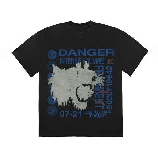 Travis Scott Cactus Jack For Fragment Danger Tee Washed Black