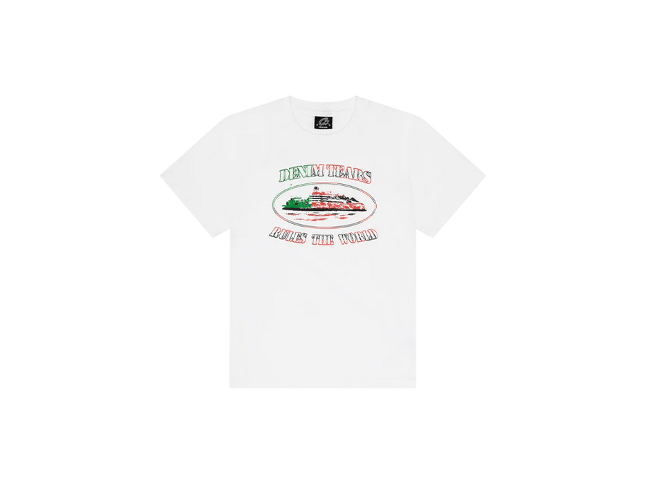 Corteiz x Denim Tears Cortears OG Alcatraz Tee White