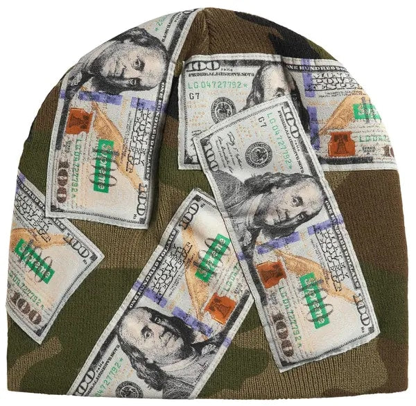 Supreme Money Beanie Camo
