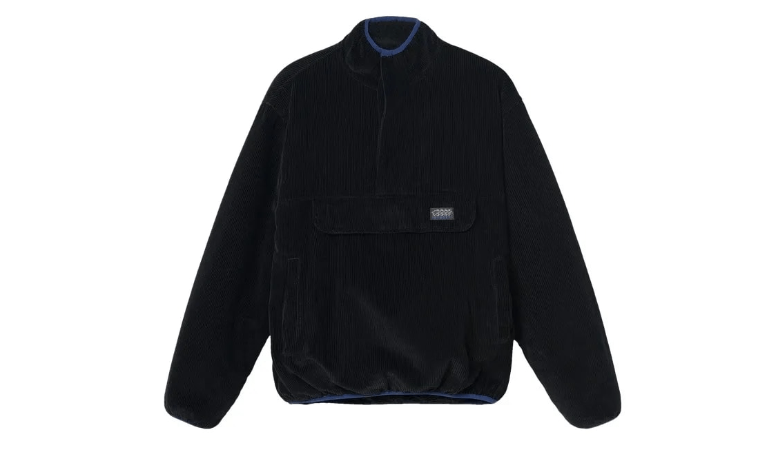 Stüssy Corduroy Mock Pullover Black