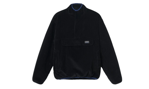 Stüssy Corduroy Mock Pullover Black