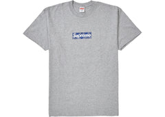 Supreme Bandana Box Logo Tee Heather Grey