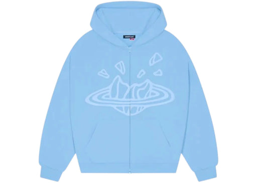 Broken Planet Market Sky Blue Zip Up Hoodie Sky Blue