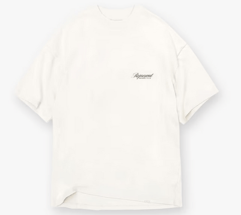 Represent Owners Club Script T-Shirt Flat White
