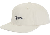 Supreme Distressed Script 6-Panel White