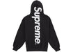 Supreme Satin Applique Hooded Sweatshirt (SS26) Black