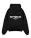 Represent Owners Club Zip Hoodie Black