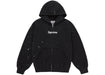 Supreme MM6 Maison Margiela Box Logo Zip Up Hooded Sweatshirt Black