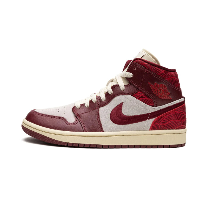 Jordan 1 Mid SE Tiki Leaf Team Red (Women's)